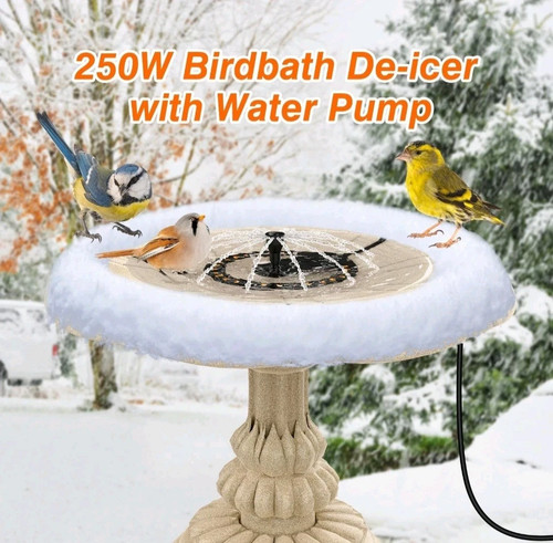 250w bird bath heater icer - 250w,