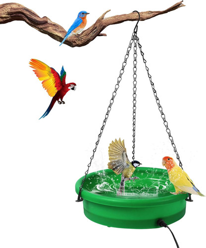 Hanging heated bird bath - hanging,