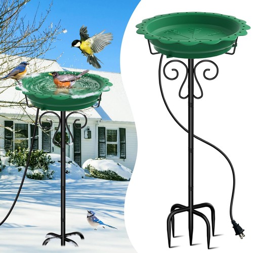 Heated bird bath for outside - heated,