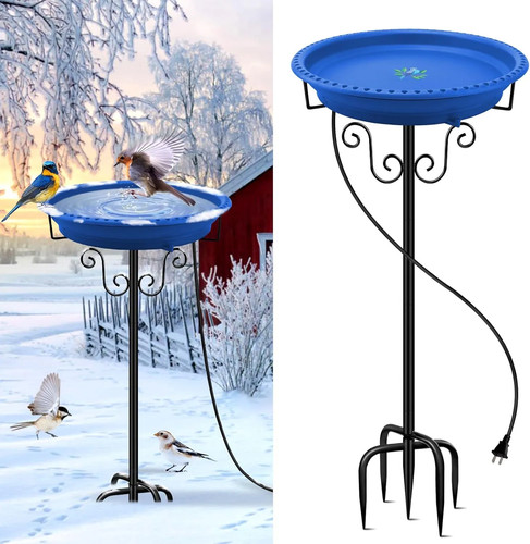 100w heated bird bath outdoor - heated,