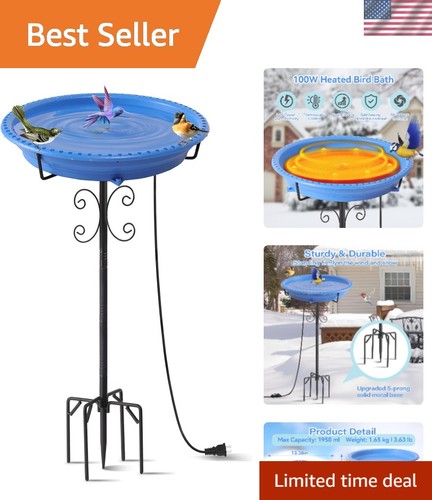 Heated bird baths - heated,