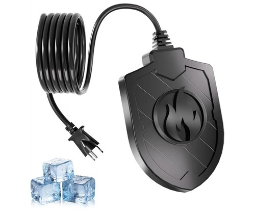 Bird bath heater outdoors - heater, in