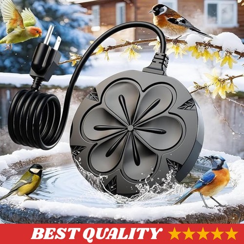 Bird bath heater for - bird, outdoors