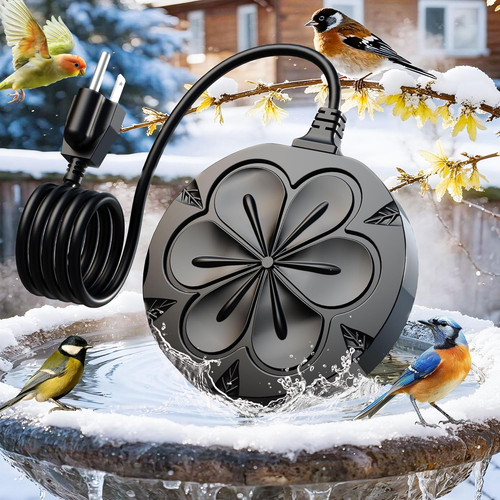 Bird bath heater for outdoors - bath,