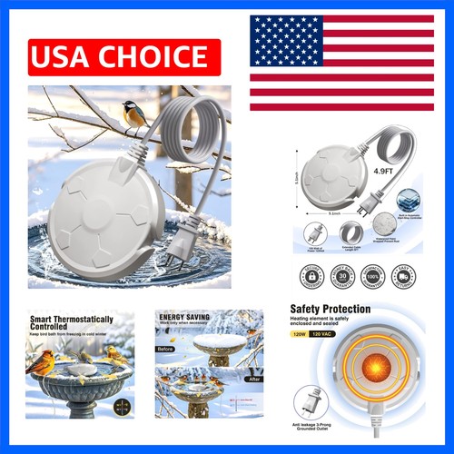 Bird bath heater for - bath,