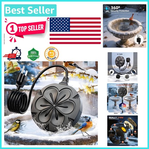 Versatile bird bath heater for - bath,
