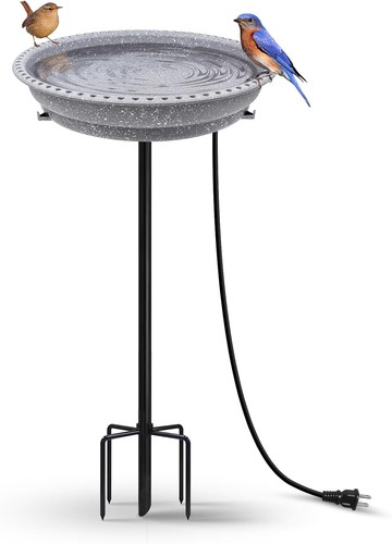 Heated bird bath stable - heated,