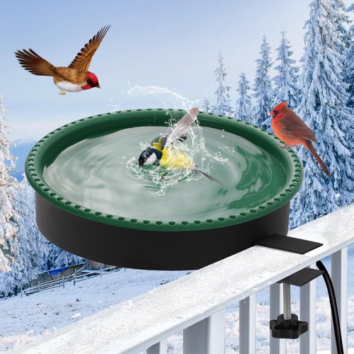 Heated bird bath for - heated,