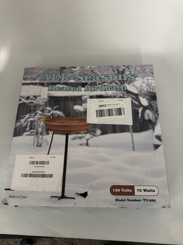 Heated bird bath 75w - heated,