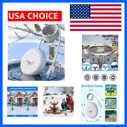 Bird bath heater for - bath,
