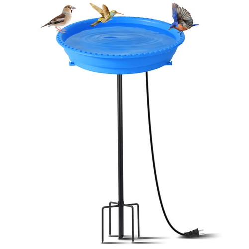 75w heated bird bath with - bath,