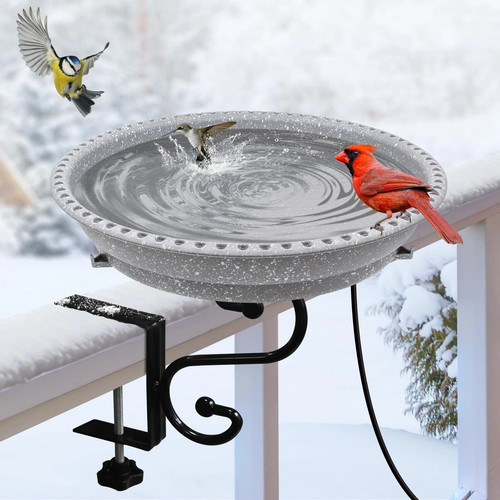 Heated bird bath - heated, 75w