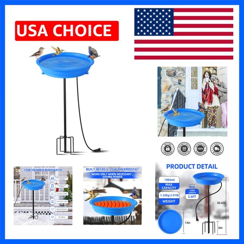 Heated bird bath for - bird,