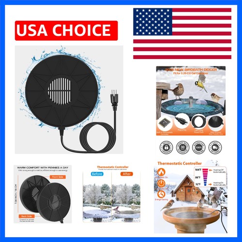 Bird bath heater - for, outdoors